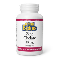 Zinc Chelate 25mg - 90 tabs Zinc Chelate 25mg - 90 tabs
