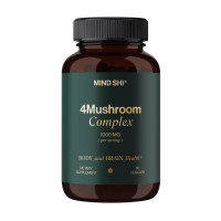 4Mushroom Complex 1000 mg - 60 vegcaps (Пошкоджена банка) 4Mushroom Complex 1000 mg - 60 vegcaps (Пошкоджена банка)