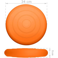 Балансувальна масажна подушка гладка EasyFit Balance Cushion Помаранчевий