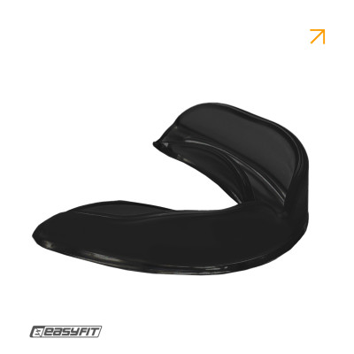Боксерська капа EasyFit доросла одночелюсна (чорна) Боксерська капа EasyFit доросла одночелюсна (чорна)