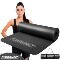 Килимок для фітнесу та йоги EasyFit NBR 10 мм Чорний Килимок для фітнесу та йоги EasyFit NBR 10 мм Чорний