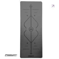Килимок для йоги професійний EasyFit Pro каучук 5 мм Чорний Килимок для йоги професійний EasyFit Pro каучук 5 мм Чорний