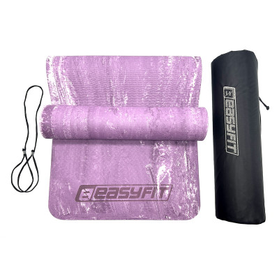 Килимок для йоги та фітнеса EasyFit PER Premium Mat 8 мм + Чохол фіолетовий Килимок для йоги та фітнеса EasyFit PER Premium Mat 8 мм + Чохол фіолетовий