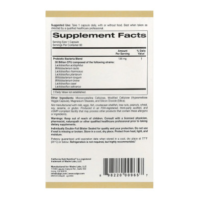 LactoBif 30 Probiotics - 60 veg caps LactoBif 30 Probiotics - 60 veg caps