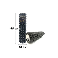 Масажний ролик EasyFit Grid Roller 45 см v.2.2 Чорний Масажний ролик EasyFit Grid Roller 45 см v.2.2 Чорний