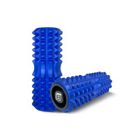 Масажний ролик EasyFit Grid Roller 33 см v.1.2 із заглушками з обох сторін (синій) Масажний ролик EasyFit Grid Roller 33 см v.1.2 із заглушками з обох сторін (синій)