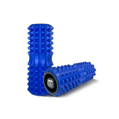 Масажний ролик EasyFit Grid Roller 33 см v.1.2 із заглушками з обох сторін (синій) Масажний ролик EasyFit Grid Roller 33 см v.1.2 із заглушками з обох сторін (синій)