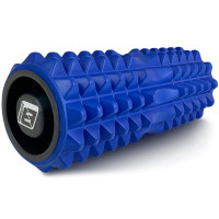 Масажний ролик EasyFit Grid Roller 33 см v.1.2 із заглушками з обох сторін (синій) Масажний ролик EasyFit Grid Roller 33 см v.1.2 із заглушками з обох сторін (синій)