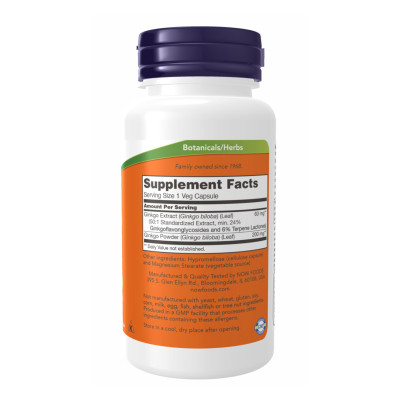 Ginkgo Biloba 60 mg - 120 vcaps Ginkgo Biloba 60 mg - 120 vcaps