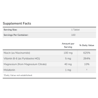 Melatonin 1 mg - 100 tabs Melatonin 1 mg - 100 tabs