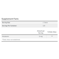 Melatonin 5 mg - 120 tabs Melatonin 5 mg - 120 tabs