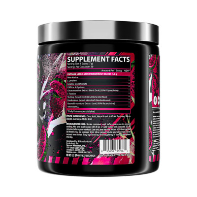 Outrage High‑Stim Pre‑Workout - 30 servings Strawberry Watermelon Outrage High‑Stim Pre‑Workout - 30 servings Strawberry Watermelon