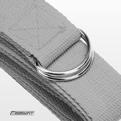 Ремінь для йоги EasyFit сірий Ремінь для йоги EasyFit сірий