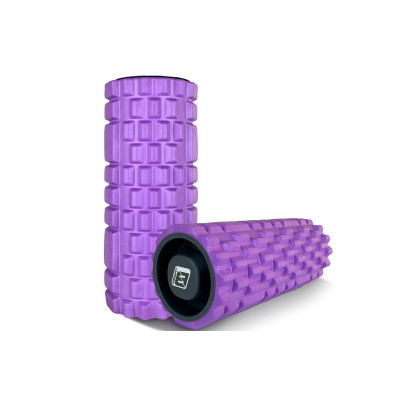 Масажний ролик EasyFit Grid Roller 33 см v.1.1 міцний масажер (фіолетовий) Масажний ролик EasyFit Grid Roller 33 см v.1.1 міцний масажер (фіолетовий)