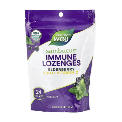 Sambucus Organic Lozenges Mint - 24 cnt Sambucus Organic Lozenges Mint - 24 cnt