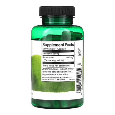 Senna Leaf 500mg - 100 сaps Senna Leaf 500mg - 100 сaps
