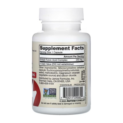 Vegan Shilajit Fulvic Acid Complex 250mg - 60 vcaps Vegan Shilajit Fulvic Acid Complex 250mg - 60 vcaps