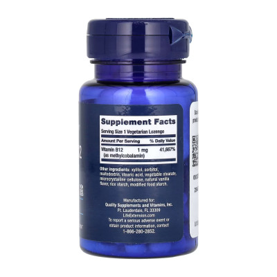 Vitamin B12 Methylcobalamin 1 mg - 60 vcaps Vitamin B12 Methylcobalamin 1 mg - 60 vcaps