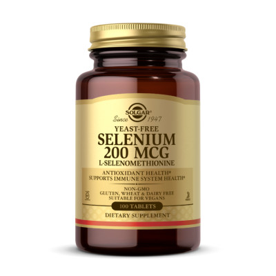 Yeast-Free Selenium 200mcg - 100 tabs Yeast-Free Selenium 200mcg - 100 tabs