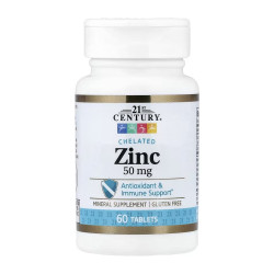 Zinc Chelated 50 mg - 60 tabs Zinc Chelated 50 mg - 60 tabs