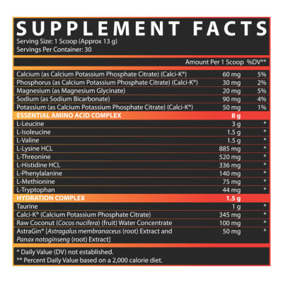 EAA Hydration - 30srv Blood Orange EAA Hydration - 30srv Blood Orange