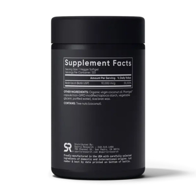 Biotin 10,000mcg - 120 veg softgels Biotin 10,000mcg - 120 veg softgels