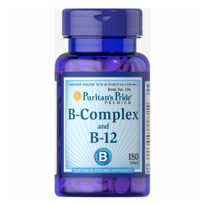 B-Complex B-12 - 180 tabs B-Complex B-12 - 180 tabs