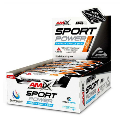 Sport Power Energi Snack Bar - 20x45g With Caffeine-Blood Orange Sport Power Energi Snack Bar - 20x45g With Caffeine-Blood Orange
