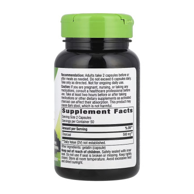 Activated Charcoal - 100 caps Activated Charcoal - 100 caps