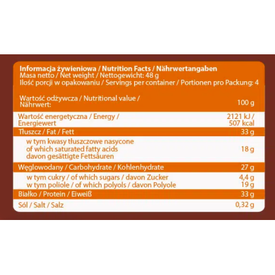 Nut Love 4Pieces - 48g Milk Choco Peanut (Поштучно) Nut Love 4Pieces - 48g Milk Choco Peanut (Поштучно)