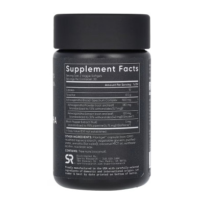 Ashwagandha 500mg - 60 veggie softgels