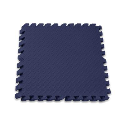 Татамі мат EasyFit SwallowTail 4 шт (60х60х1 см) пазл хвіст ластівки синій