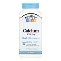 Calcium 1000 mg + D3 - 90 tabs