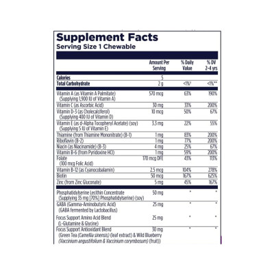 Focus-Saurus - 30 chewables Grape Focus-Saurus - 30 chewables Grape
