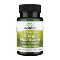 Full Spectrum Chaga Mushroom 400 mg - 60 caps Full Spectrum Chaga Mushroom 400 mg - 60 caps