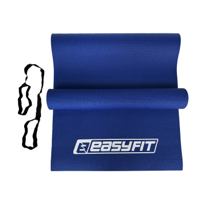 Килимок для йоги та фітнесу EasyFit ПВХ (PVC) Синій Килимок для йоги та фітнесу EasyFit ПВХ (PVC) Синій