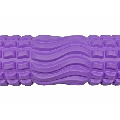 Масажний ролик EasyFit Wavyspines 33 см Фіолетовий Масажний ролик EasyFit Wavyspines 33 см Фіолетовий