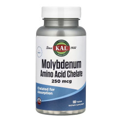 Molybdenum Amino Acid Chelate 250 mcg - 100 tabs Molybdenum Amino Acid Chelate 250 mcg - 100 tabs