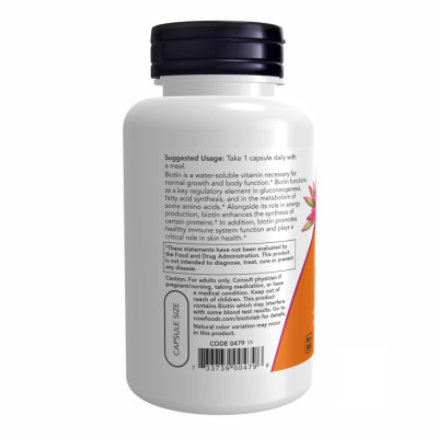 BIOTIN 10mg (10,000mcg) - 120 vcaps BIOTIN 10mg (10,000mcg) - 120 vcaps