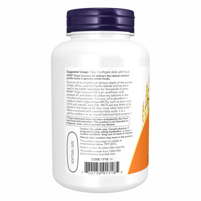 Coconut Oil 1000mg - 120 sgels Coconut Oil 1000mg - 120 sgels