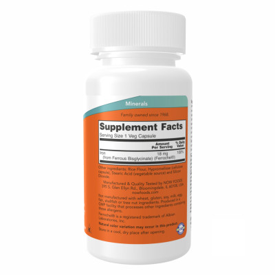 Iron 18mg Ferrochel - 120 vcaps Iron 18mg Ferrochel - 120 vcaps
