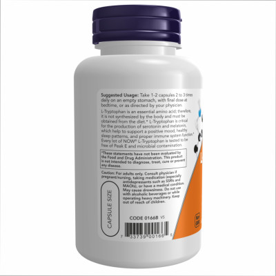 L-Tryptophan 500mg - 120 vcaps L-Tryptophan 500mg - 120 vcaps