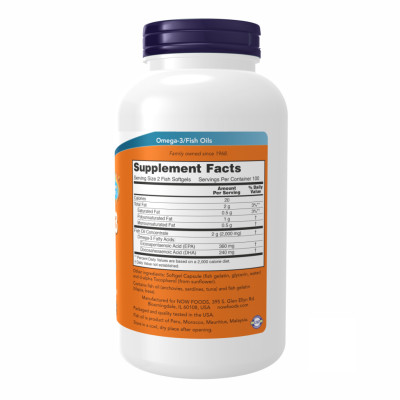 Omega-3 FO 1000mg 180/120 Fish Gelatin - 200 sgels Omega-3 FO 1000mg 180/120 Fish Gelatin - 200 sgels