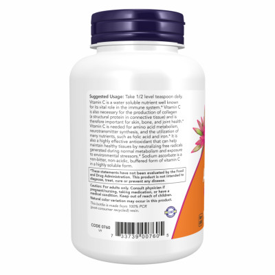 Sodium Ascorbate - 227g (8oz) Sodium Ascorbate - 227g (8oz)