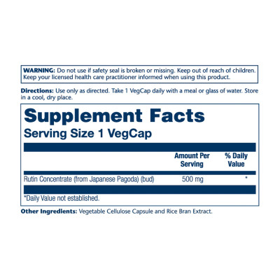 Rutin 500mg - 90 vcaps Rutin 500mg - 90 vcaps