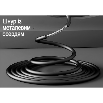 Швидкісна скакалка з лічильником EasyFit чорний-сірий Швидкісна скакалка з лічильником EasyFit чорний-сірий