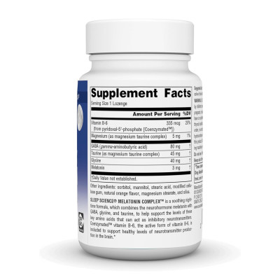 Sleep Science® Melatonin Complex™ 3 mg - 50 lozenges Orange Sleep Science® Melatonin Complex™ 3 mg - 50 lozenges Orange