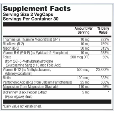 Stress B Magnesium Glycinate - 60 vcaps (Пошкоджена банка)