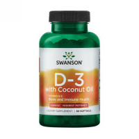 D3 with Coconut oil 5000iu - 60 softgels D3 with Coconut oil 5000iu - 60 softgels