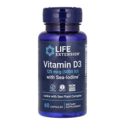 Vit D3 with Sea-Iodine™ 125 mcg (5000 IU) - 60 caps Vit D3 with Sea-Iodine™ 125 mcg (5000 IU) - 60 caps